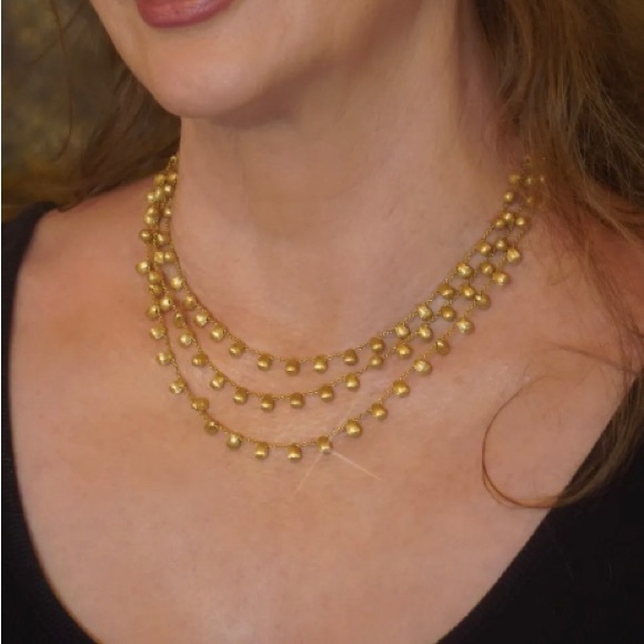 Marco Bicego 18K VINTAGE RARE TRIPLE-STRAND ELEGANT SIVIGLIA NECKLACE! - Picture 6 of 16